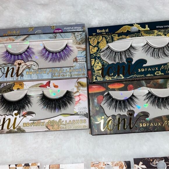 New Mixed Lot Of  Ioni Makeup 3D Faux Mink Lashes Eyeliner Lipliner Blush - Picture 5 of 13